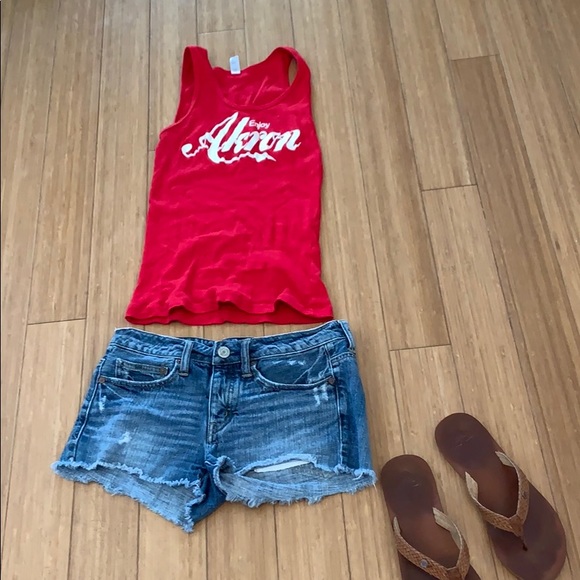 Tops - Rubber city Enjoy Akron ribbed tank top